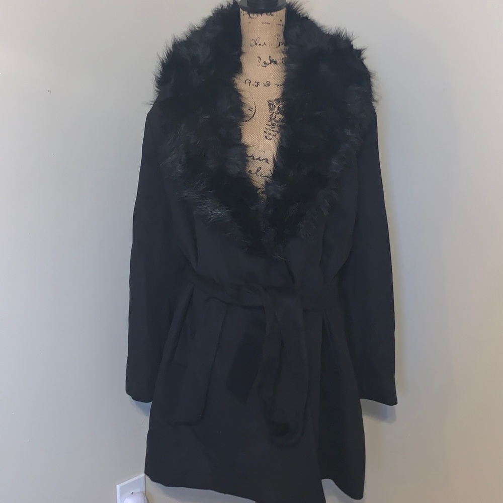 NWT H&M Fur Neck Jacket